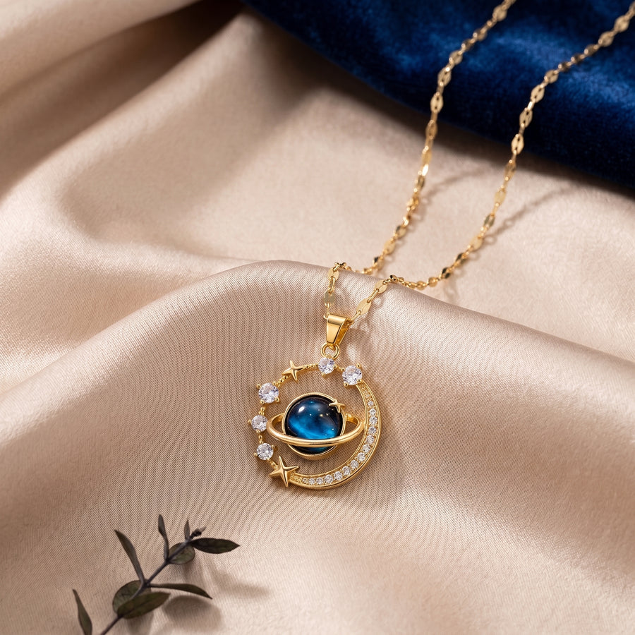 Astrea Orbit Necklace pendant detail