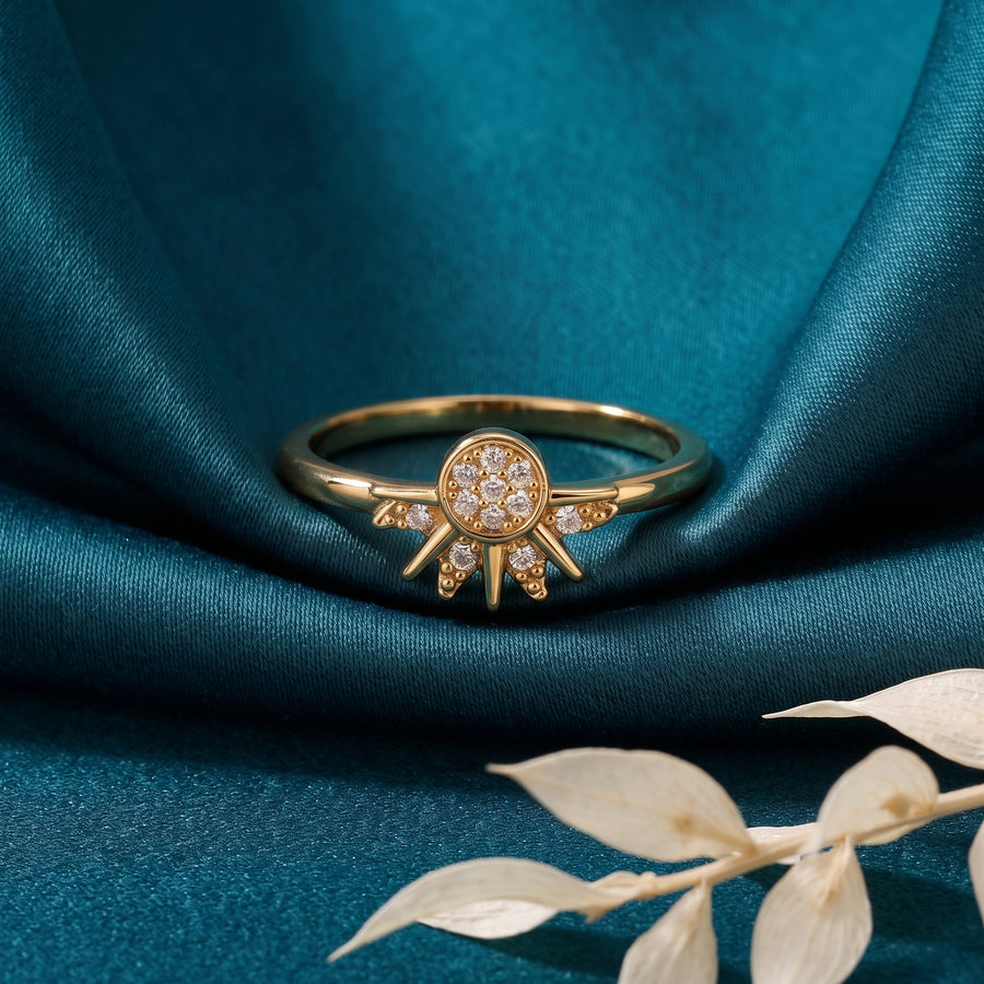 Astrea Sun & Moon Ring Set, product view 3