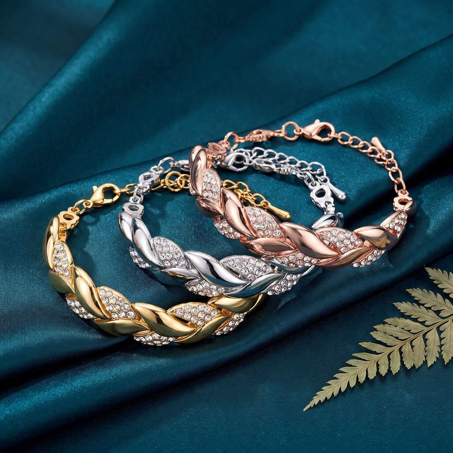 Mira Leaf Charm Bracelet
