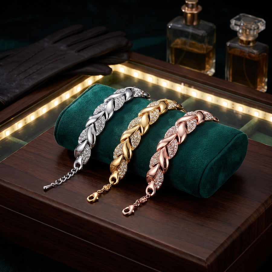 Mira Leaf Charm Bracelet