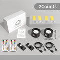 black 2pcs w remote