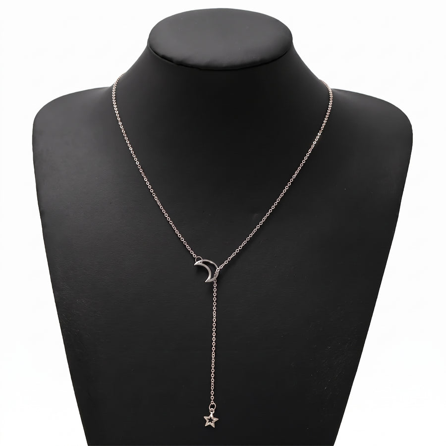 Selene Moon & Star Necklace