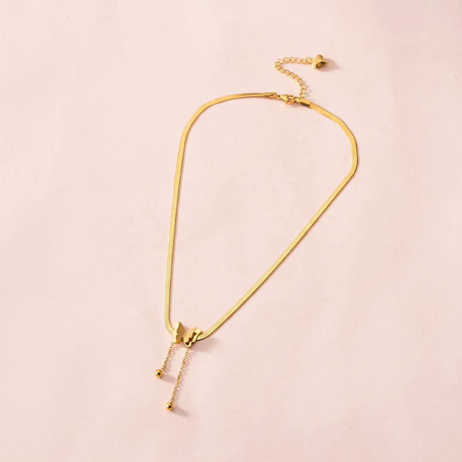Elara Butterfly Necklace, product view 5